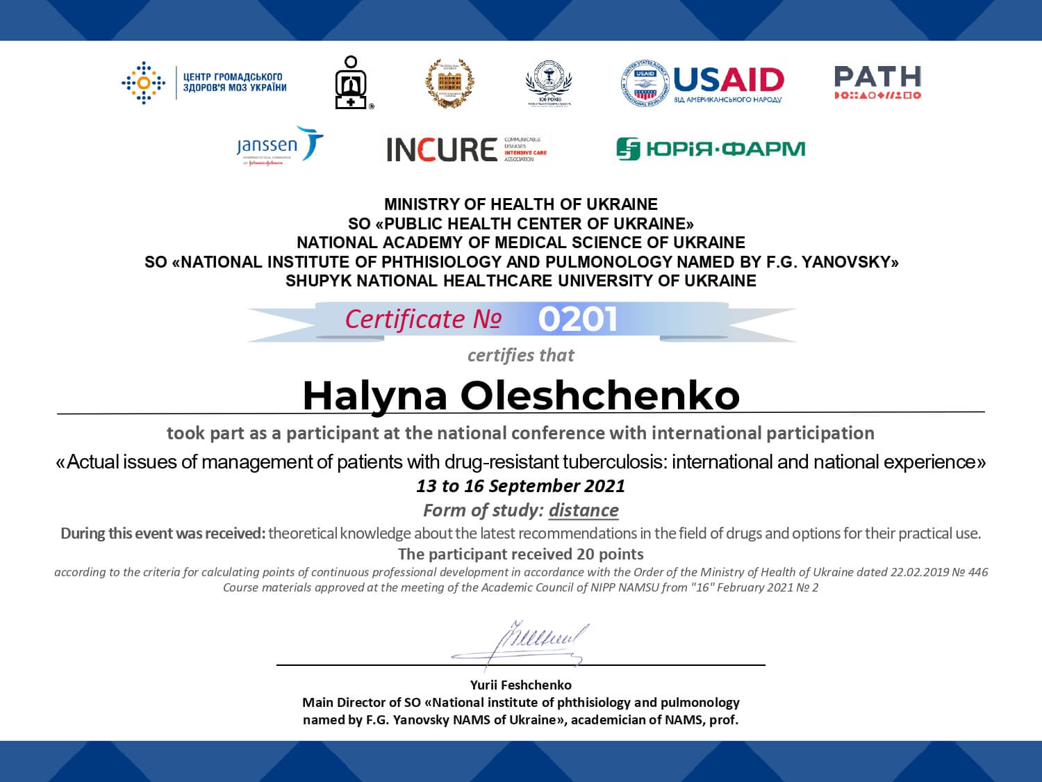 Conference with international participation